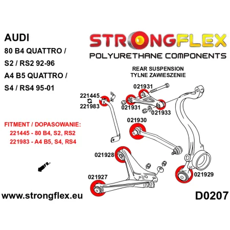 026217A: Zestaw tylnego zawieszenia SPORT