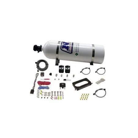 4 Valve Nitrous Plate System-Monoblade Throttle Body with 12Lb Carbon Bottle for Ford Nitrous Express NX 20950-12