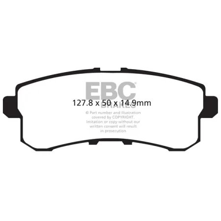 DP41876R Klocki hamulcowe YELLOWSTUFF EBC Brakes Infiniti QX80 Nissan Patrol Y62 Infiniti QX56 QX80 Nissan Armada Armada Y62