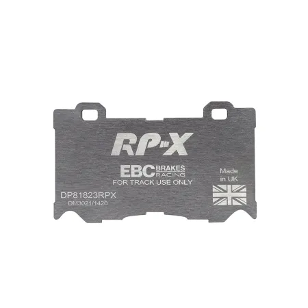 DP81823RPX Sportowe klocki hamulcowe RP-X Racing EBC Brakes Infiniti FX30D FX37 FX50 G37 M30D M35h M37 Q50 Q50 Hybrid Q60 Q60 Coupe Q70 QX70 Nissan 37
