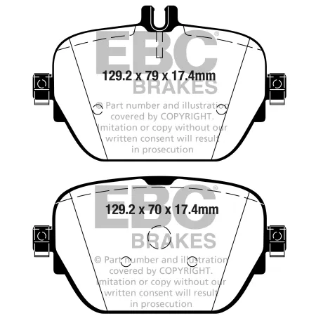 DP42314R Klocki hamulcowe YELLOWSTUFF EBC Brakes Mercedes-Benz CLS Coupe C257 CLS450 4Matic CLS Coupe C257 CLS53 AMG 4Matic Mercedes-Benz CLS53 AMG C2