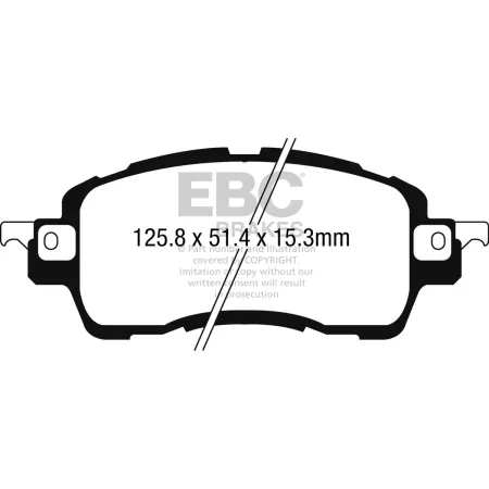 DPX2275 Klocki hamulcowe ULTIMAX2 EBC Brakes Mazda 2 Nissan