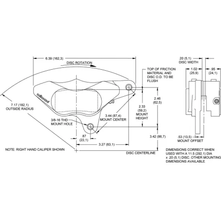 Zacisk hamulcowy 4 tłoczkowy Wilwood 120-7737 GP310 Motorcycle 84-99 przód lewy polerowany