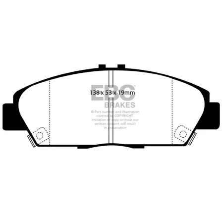 DP3975C Klocki hamulcowe REDSTUFF EBC Brakes Honda Prelude