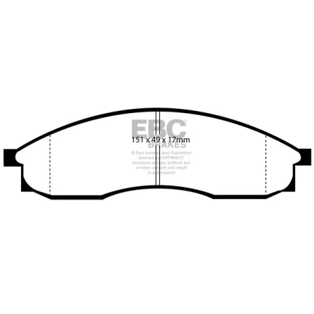 DP1046 Klocki hamulcowe ULTIMAX2 EBC Brakes Nissan Maxima Nissan Australia and New Zealand Skyline R33