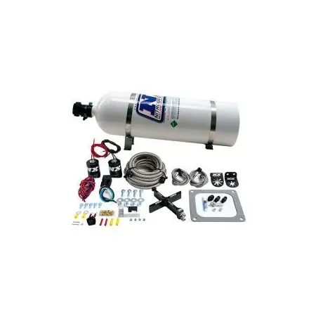 4500 Covert Crossbar Plate System Pro-Power 100-500Hp with 15Lb Bottle Nitrous Express NX 63571-15
