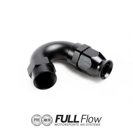 Nuke Performance Full Flow PTFE Hose End Fitting 150 Degree AN12