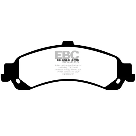 DP41635R Klocki hamulcowe YELLOWSTUFF EBC Brakes Cadillac Escalade Chevrolet Avalanche 1500 Avalanche 2500 Tahoe 2WD Tahoe 4WD GMC Yukon/Yukon Denali