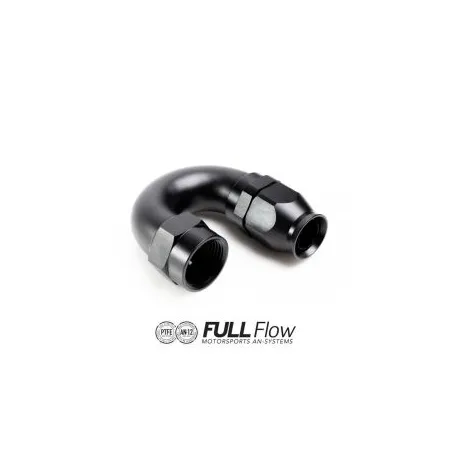 Nuke Performance Full Flow PTFE Hose End Fitting 180 Degree AN8