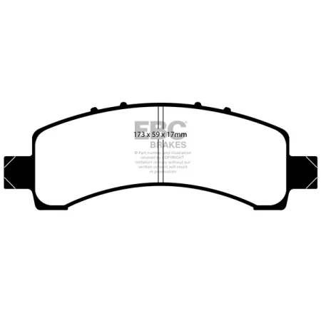 DP61667 Klocki hamulcowe GREENSTUFF EBC Brakes Cadillac Escalade Chevrolet Avalanche 1500 Avalanche 2500 Tahoe 2WD GMC Yukon/Yukon Denali Cadillac Esc