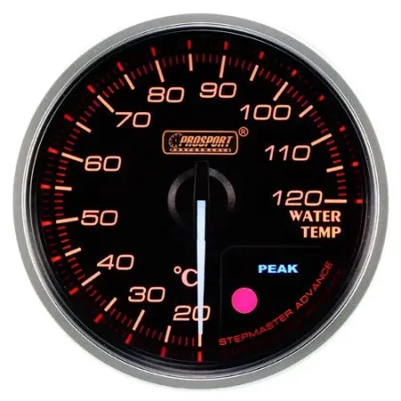 Wskaźnik Prosport Premium temperatura wody 60mm bursztynowy