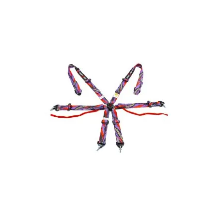 DriftShop 6 Point Harness Multi Colour FIA Approved 8853