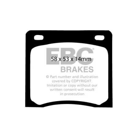 DP237 Klocki hamulcowe ULTIMAX2 EBC Brakes Honda Civic 1st Gen SB