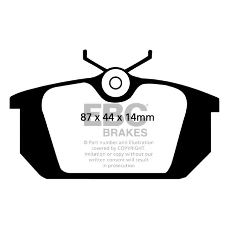 DP4596R Klocki hamulcowe YELLOWSTUFF EBC Brakes Alfa Romeo 155 GTV Fiat Barchetta Bravo Coupe Marea Marea Weekend Tipo Lancia Dedra Delta Dedra Integr