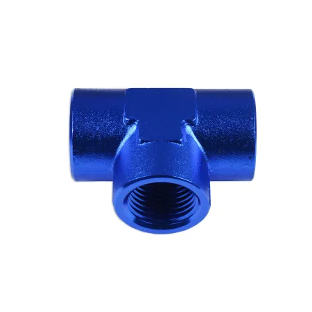 Trójnik żeński/żeński/żeński 3/8 NPT Niebieski