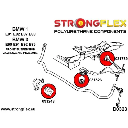 031739A: Tuleja wahacza przedniego SPORT BMW e81 e82 e87 e88