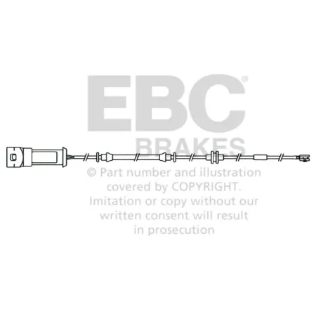 EFA116 Czujnik zużycia klocków hamulcowych EBC Brakes Opel Signum Vectra VAUXHALL Signum Vectra
