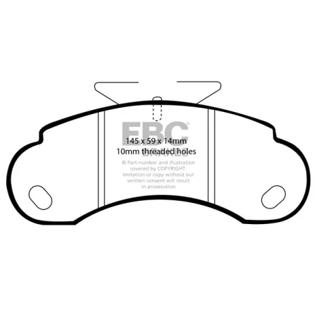 DP832/2 Klocki hamulcowe ULTIMAX2 EBC Brakes Mercedes-Benz COMMERCIAL MB100D SANTANA Series V1 88