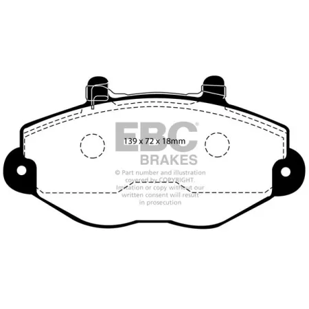 DP920/2 Klocki hamulcowe ULTIMAX2 EBC Brakes Ford COMMERCIAL Transit 2nd Gen 100 Transit 2nd Gen 130 Transit 2nd Gen 150 Transit 2nd Gen 190