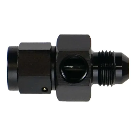 Adapter 6AN męski Flare na żeński Flare Swivel z portem 1/8
