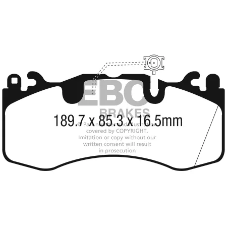 DP42336R Klocki hamulcowe YELLOWSTUFF EBC Brakes Maserati Levante Quattroporte M156 Maserati Levante Quattroporte