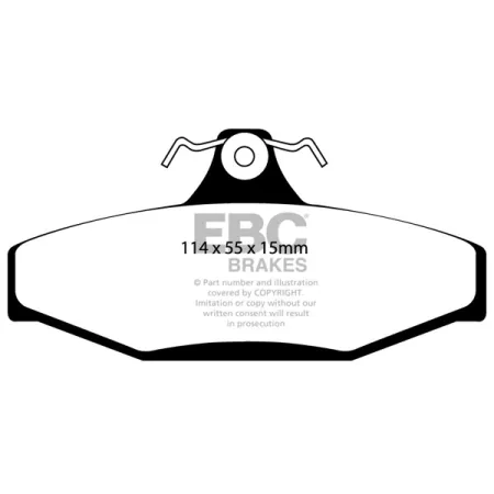 DP1132 Klocki hamulcowe ULTIMAX2 EBC Brakes Daewoo Korando Musso Ssangyong Korando Musso Musso Sports