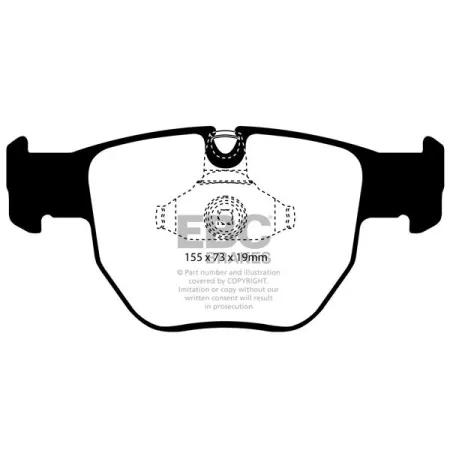 DP61463 Klocki hamulcowe GREENSTUFF EBC Brakes Land Rover Range Rover L322 Land Rover Range Rover