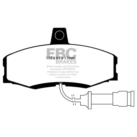 DP455 Klocki hamulcowe ULTIMAX2 EBC Brakes Ford Sierra Sierra Estate