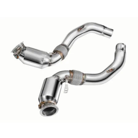 Downpipe FMIC.Pro BMW F15 F16 X5 50ix X6 50ix 4.0 4.4L N63B 2015- z katalizatorem