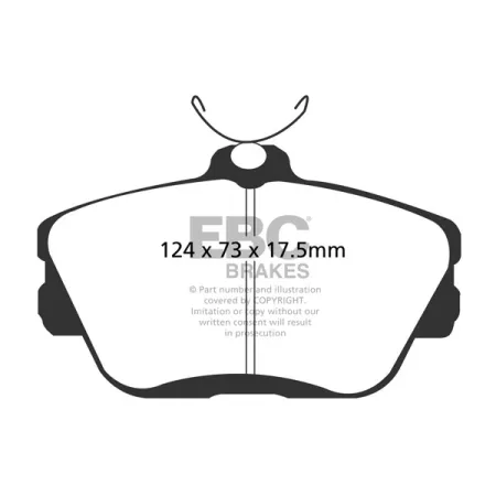 DP31168C Klocki hamulcowe REDSTUFF EBC Brakes Ford Thunderbird Lincoln Mark VIII MERCURY Cougar