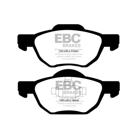 DP51525NDX Klocki hamulcowe BLUESTUFF NDX EBC Brakes Honda Accord CL7 Accord CM1 Accord CL9 Accord CM2 Accord CN1 Accord CN2