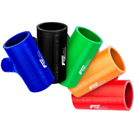 Trójnik silikonowy T-Piece 45/32mm Pomarańczowy