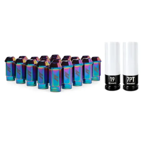 Mishimoto Aluminum Locking Lug Nuts M12 x 1.25 Neo Chrome