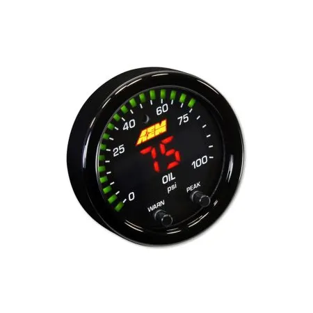 Wskaźnik AEM X-Series Gauge ciśnienie oleju/paliwa AEM 30-0301