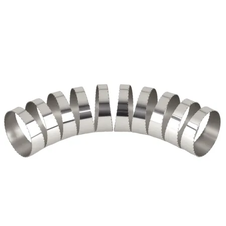 Spawane kolanko nierdzewne ząbkowane 11,25' 60mm