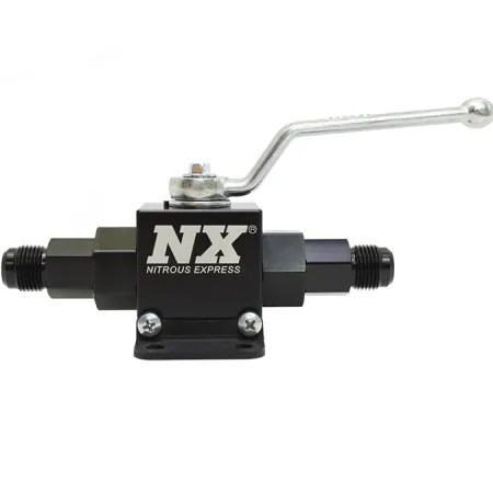Lightweight Billet Aluminum In-Line Ball Valve 1/2 Inch I.D. with 6AN Fittings Nitrous Express NX 15159-6