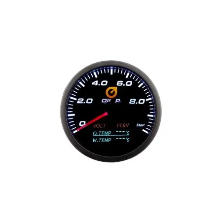 Auto Gauge 60mm - Wskaźnik 4w1 Ciśniene oleju napięcie temperatura wody i oleju