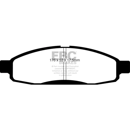 DP61776 Klocki hamulcowe GREENSTUFF EBC Brakes Infiniti QX56 Nissan Armada Titan