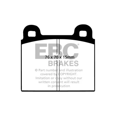 DP4103R Klocki hamulcowe YELLOWSTUFF EBC Brakes Alfa Romeo 1750 GTV 2000 GTV Berlina 1750 Berlina 2000 Montreal Spider BITTER CD BMW 1800 2000C 2000CS