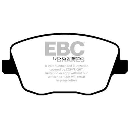 DP1436 Klocki hamulcowe ULTIMAX2 EBC Brakes Skoda Fabia 6Y