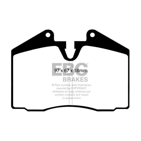 DP8612.18SR21 Sportowe klocki hamulcowe Sintered SR21™ EBC Brakes Ferrari 348 F355 Porsche 911 911 964 Carrera 911 964 Carrera Targa 911 964 Carrera 4