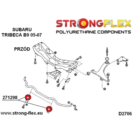 271298A: Tuleja stabilizatora przedniego 25mm SPORT Subaru Tribeca B9