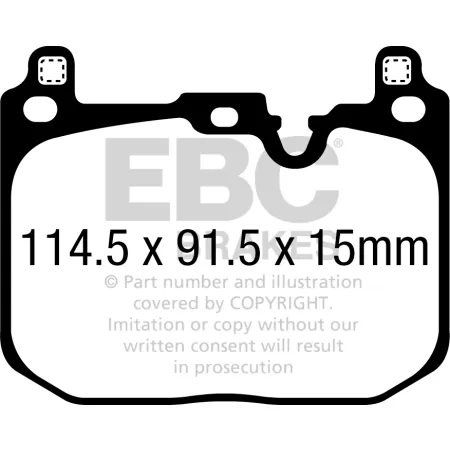 DPX2393 Klocki hamulcowe ULTIMAX2 EBC Brakes BMW 1 Series F40 116 1 Series F40 118 1 Series F40 120 1 Series F40 128 1 Series xDrive F40 120 2 Series