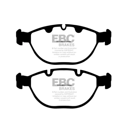 DP41472R Klocki hamulcowe YELLOWSTUFF EBC Brakes BMW X5 E53 BMW X5