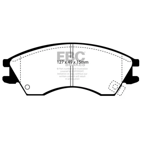 DP1029 Klocki hamulcowe ULTIMAX2 EBC Brakes Subaru Justy
