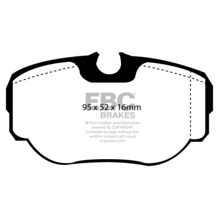 DP61038 Klocki hamulcowe GREENSTUFF EBC Brakes Land Rover Discovery 2 Range Rover P38 Land Rover Discovery Series 2 Range Rover