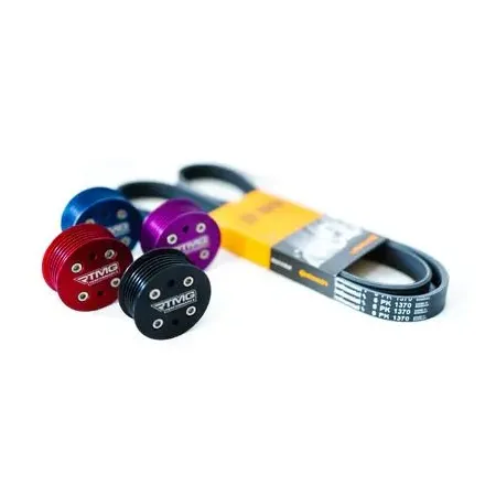 Aluminum Supercharger Steel Pulley RTMG Performance for Mini Cooper S R53 Purple