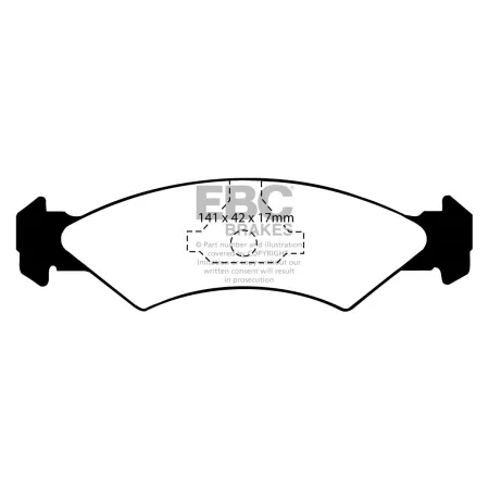 DP2512 Klocki hamulcowe GREENSTUFF EBC Brakes Ford Fiesta Mk2