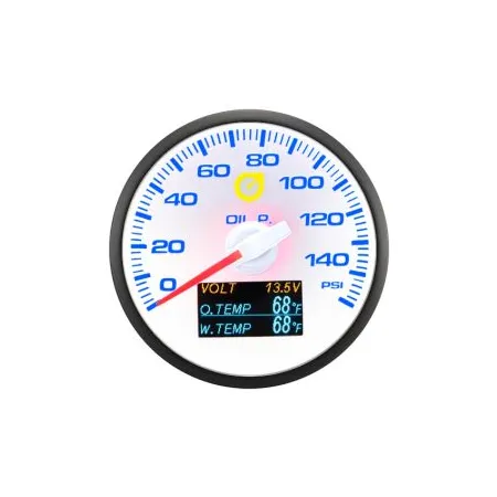 Auto Gauge 60mm - 4w1 Wskaźnik ciśnienia oleju napięcia temperatury wody i oleju