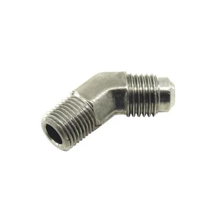 Fitting Adapter AN4 Male x 1/4 NPT 45 Degree Nitrous Express NX 16092
